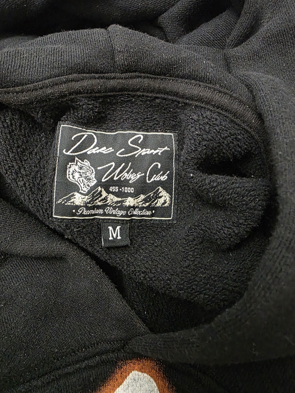 WOLVES Cropped Black Hoodie - Picture 2 of 3